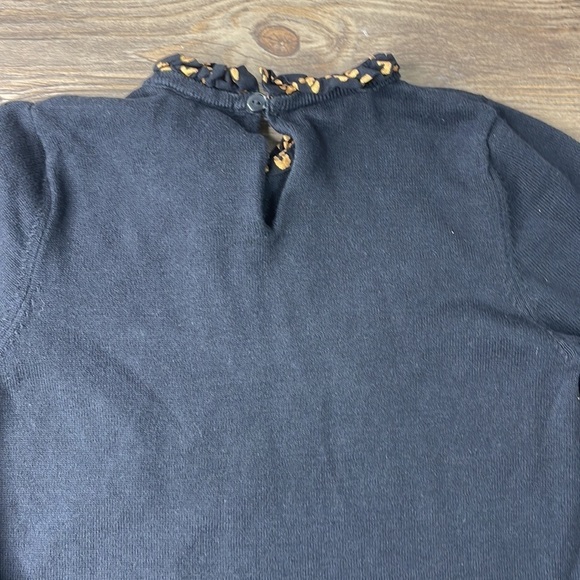 H&M Girls Black and Brown Leopard Print Sweater Dress, size 8-10 - Picture 8 of 8